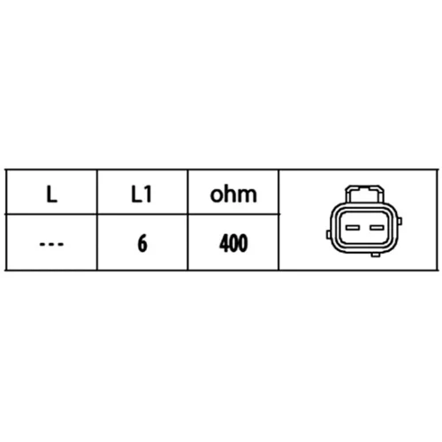 Snímač impulzov kľukového hriadeľa 6PU 009 146-441 /HELLA/ - obr. 1