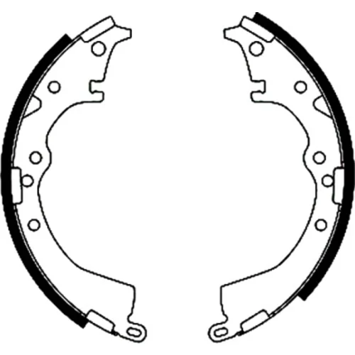 Sada brzdových čeľustí 8DB 355 002-031 /HELLA/ - obr. 1