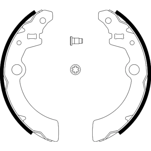 Sada brzdových čeľustí 8DB 355 002-501 /HELLA/ - obr. 1