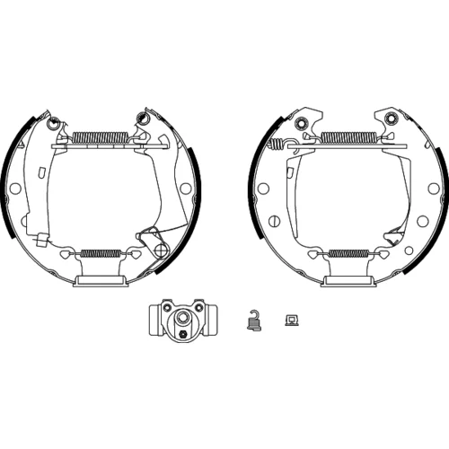 Sada brzdových čeľustí 8DB 355 003-621 /HELLA/ - obr. 1