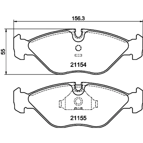 Sada brzdových platničiek kotúčovej brzdy 8DB 355 007-591 /HELLA/ - obr. 3