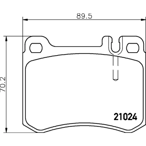 Sada brzdových platničiek kotúčovej brzdy 8DB 355 007-611 /HELLA/ - obr. 3