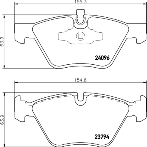 Sada brzdových platničiek kotúčovej brzdy 8DB 355 011-941 /HELLA/ - obr. 3