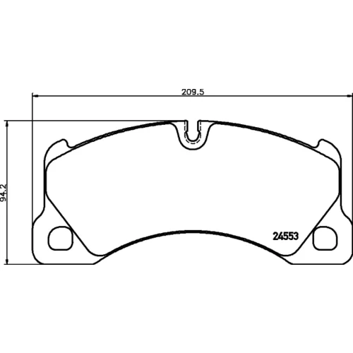 Sada brzdových platničiek kotúčovej brzdy 8DB 355 014-151 /HELLA/ - obr. 3