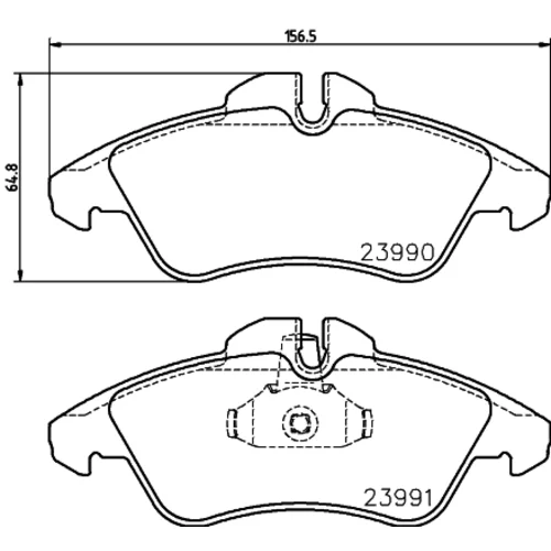 Sada brzdových platničiek kotúčovej brzdy 8DB 355 014-481 /HELLA/ - obr. 3