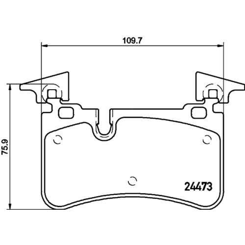 Sada brzdových platničiek kotúčovej brzdy 8DB 355 014-811 /HELLA/ - obr. 3
