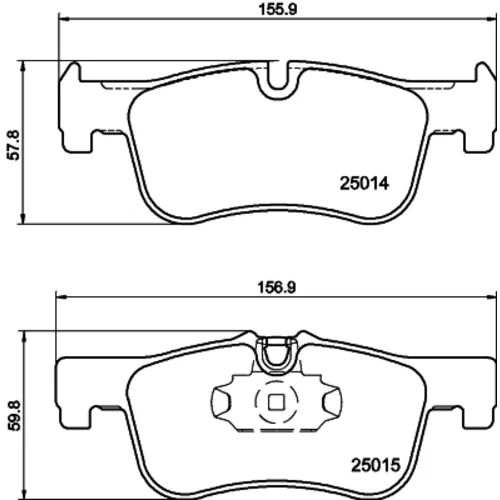 Sada brzdových platničiek kotúčovej brzdy 8DB 355 020-201 /HELLA/ - obr. 3
