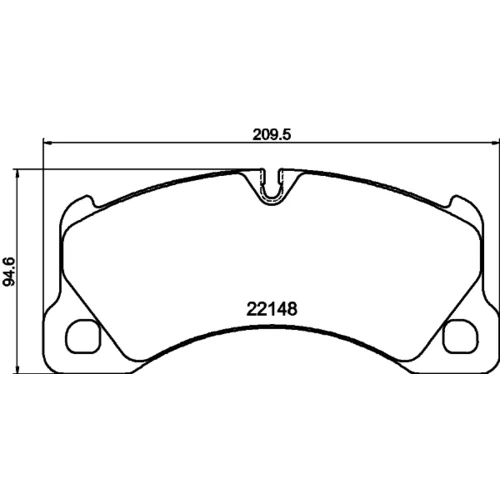 Sada brzdových platničiek kotúčovej brzdy 8DB 355 040-631 /HELLA/ - obr. 3