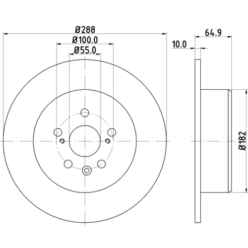 Brzdový kotúč 8DD 355 111-701 /HELLA/ - obr. 3