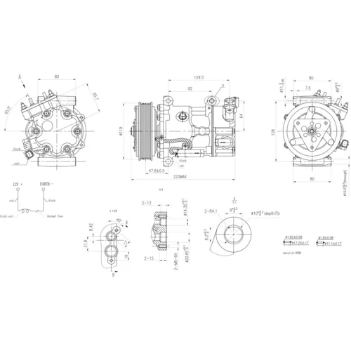 Kompresor klimatizácie 8FK 366 200-391 /HELLA/ - obr. 5