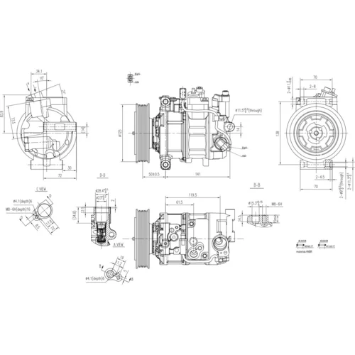 Kompresor klimatizácie 8FK 366 200-531 /HELLA/ - obr. 5