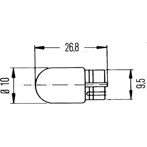 žiarovka pre polohové/obrysové svetlo 8GP 003 594-125 /HELLA/ - obr. 1
