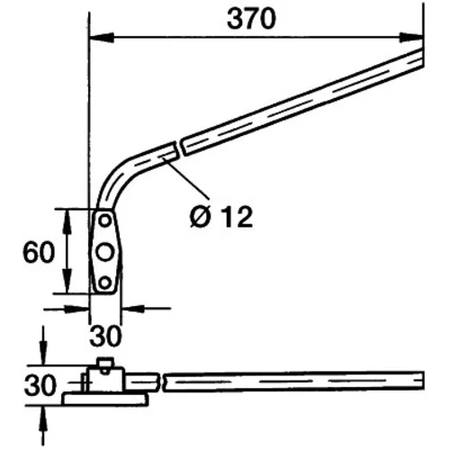 Držiak vonkajšieho zrkadla 8HG 002 211-001 /HELLA/ - obr. 1