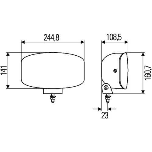 Diaľkový svetlomet 1FE 008 773-041 /HELLA/ - obr. 1