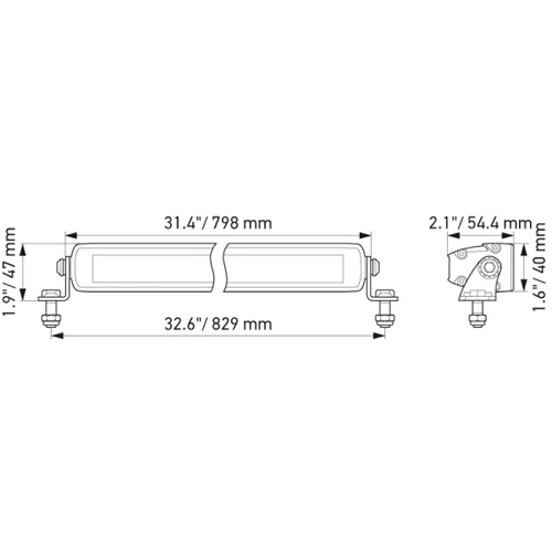Doplnkový diaľkový svetlomet LED 12/24V 9000lm 5700K /HELLA/ - obr. 2