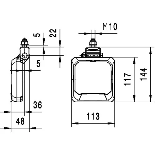 Pracovný svetlomet 1GA 995 193-011 /HELLA/ - obr. 3