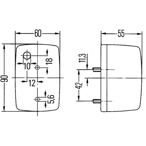 Smerové svetlo 2BA 002 652-107 /HELLA/ - obr. 1