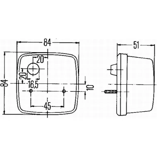 Smerové svetlo 2BA 003 014-111 /HELLA/ - obr. 2
