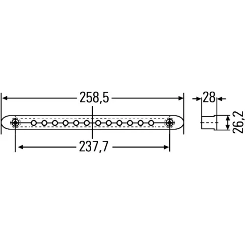 Prídavné brzdové svetlo 2DA 959 071-537 /HELLA/ - obr. 1