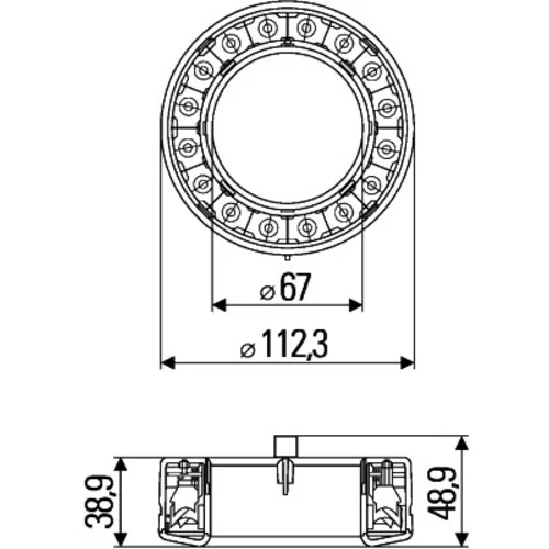 Koncové svetlo 2SB 009 362-011 /HELLA/ - obr. 2
