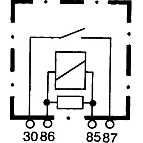 Relé pracovného prúdu 4RA 007 791-021 /HELLA/ - obr. 1