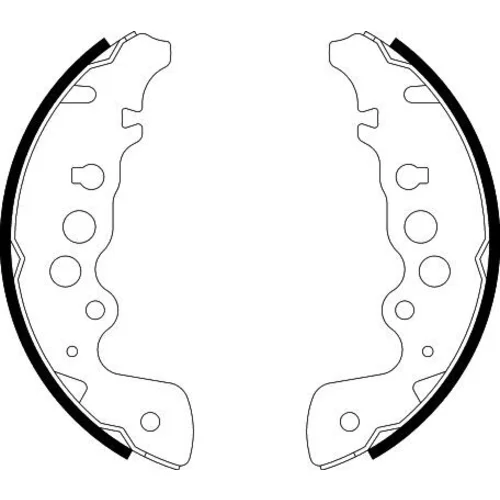 Sada brzdových čeľustí 8DB 355 001-921 /HELLA/ - obr. 1