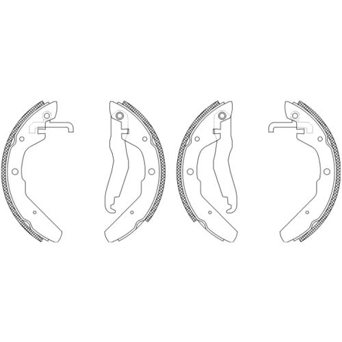 Sada brzdových čeľustí 8DB 355 003-501 /HELLA/ - obr. 1