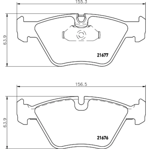 Sada brzdových platničiek kotúčovej brzdy 8DB 355 007-961 /HELLA/ - obr. 3