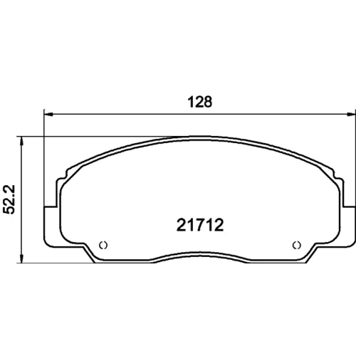 Sada brzdových platničiek kotúčovej brzdy 8DB 355 009-781 /HELLA/ - obr. 3