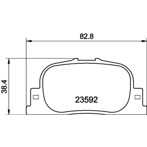Sada brzdových platničiek kotúčovej brzdy 8DB 355 010-001 /HELLA/ - obr. 3
