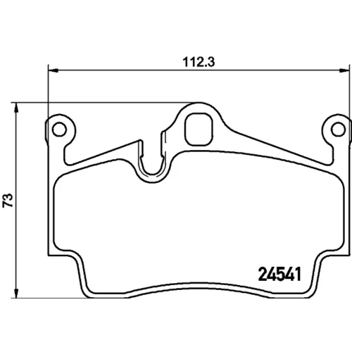 Sada brzdových platničiek kotúčovej brzdy 8DB 355 013-311 /HELLA/ - obr. 3