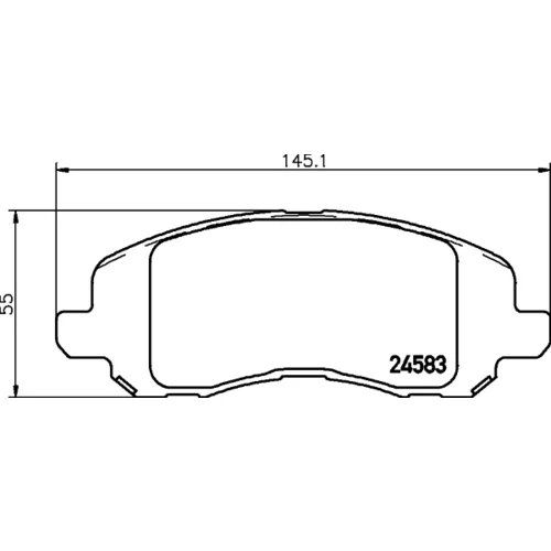 Sada brzdových platničiek kotúčovej brzdy 8DB 355 013-491 /HELLA/ - obr. 3