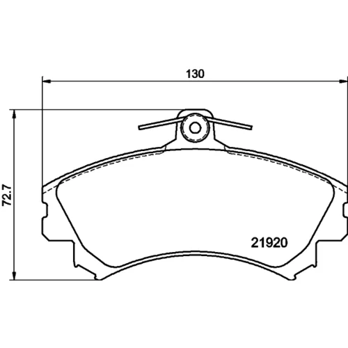 Sada brzdových platničiek kotúčovej brzdy 8DB 355 016-681 /HELLA/ - obr. 3