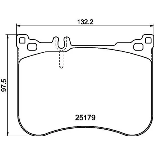 Sada brzdových platničiek kotúčovej brzdy 8DB 355 020-581 /HELLA/ - obr. 3