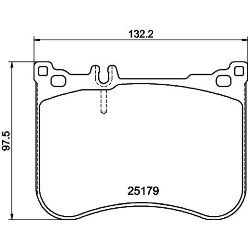 Sada brzdových platničiek kotúčovej brzdy 8DB 355 021-211 /HELLA/ - obr. 3