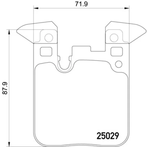 Sada brzdových platničiek kotúčovej brzdy 8DB 355 021-611 /HELLA/ - obr. 3