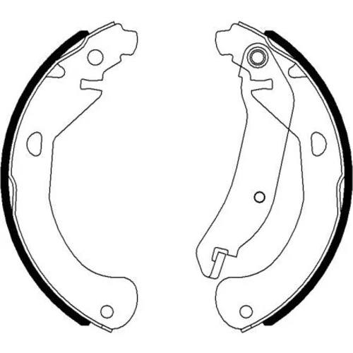 Sada brzdových čeľustí 8DB 355 022-031 /HELLA/ - obr. 1