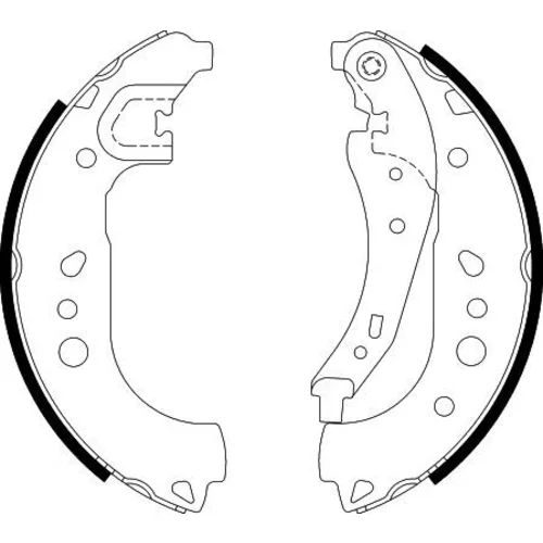 Sada brzdových čeľustí 8DB 355 022-281 /HELLA/ - obr. 1