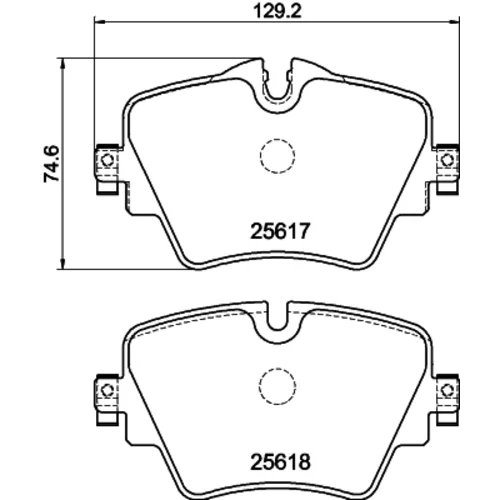 Sada brzdových platničiek kotúčovej brzdy 8DB 355 023-131 /HELLA/ - obr. 3