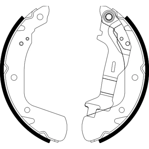 Sada brzdových čeľustí HELLA 8DB 355 038-141