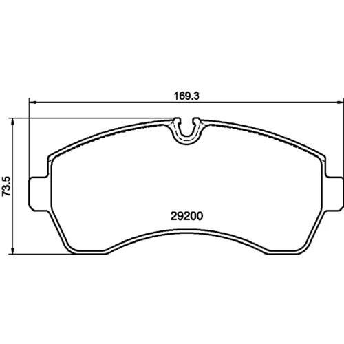 Sada brzdových platničiek kotúčovej brzdy 8DB 355 043-911 /HELLA/