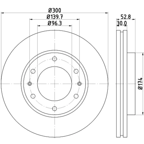 Brzdový kotúč 8DD 355 116-481 /HELLA/ - obr. 3