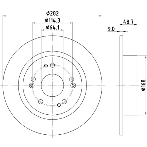 Brzdový kotúč 8DD 355 131-931 /HELLA/ - obr. 3