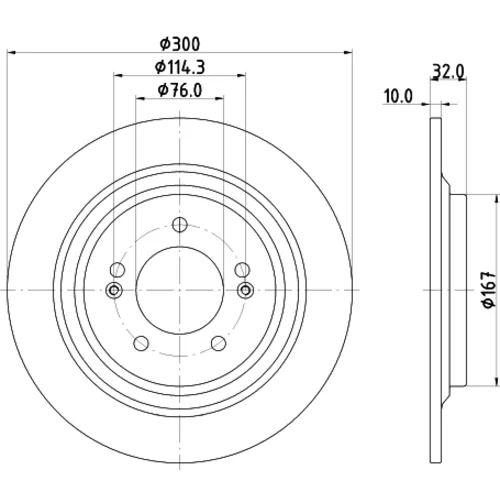 Brzdový kotúč 8DD 355 134-291 /HELLA/ - obr. 3