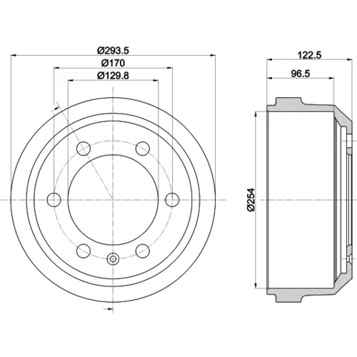 Brzdový bubon 8DT 355 300-091 /HELLA/ - obr. 3