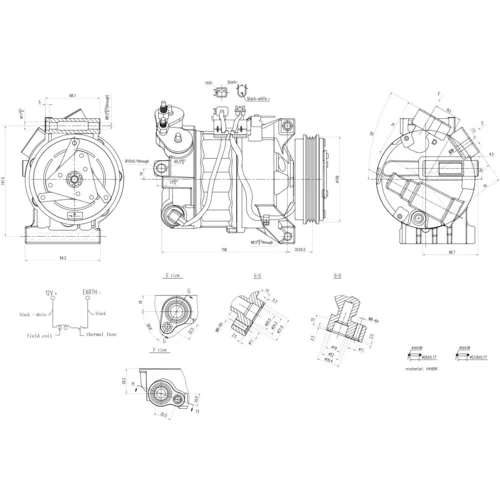 Kompresor klimatizácie 8FK 366 200-251 /HELLA/ - obr. 5