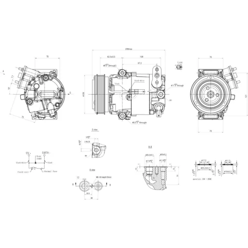 Kompresor klimatizácie 8FK 366 200-521 /HELLA/ - obr. 5