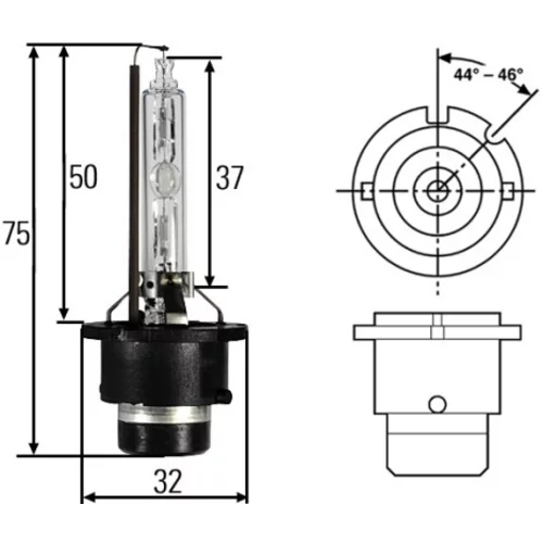 Žiarovka pre hlavný svetlomet HELLA 8GS 007 949-101