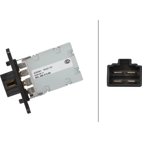 Odpor vnútorného ventilátora HELLA 9ML 366 410-591