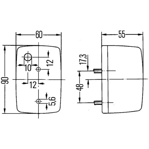 Smerové svetlo 2BA 002 652-117 /HELLA/ - obr. 1